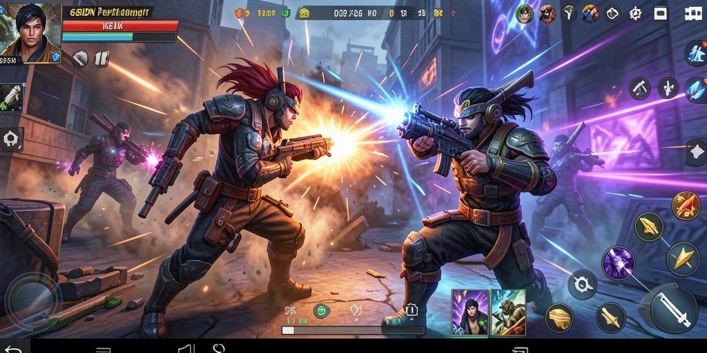 Screenshot gameplay 68IDN menunjukkan aksi pertarungan yang intens dan seru.
