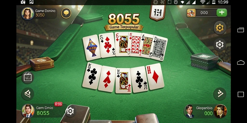 Tampilan gameplay menawan dari game 8055