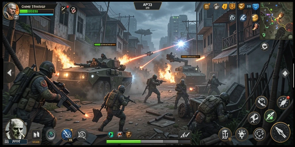 Tampilan gameplay Strategi yang seru dan menarik