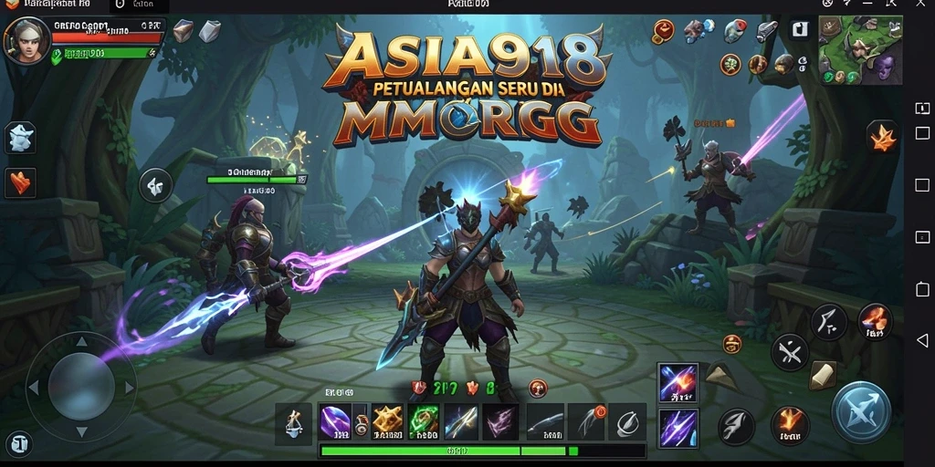 Screenshot gameplay ASIA918 yang memukau dengan pertempuran epik.