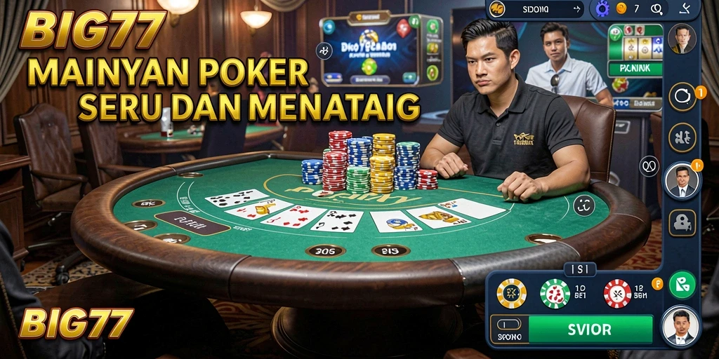 Gameplay yang mendebarkan dalam BIG77, nikmati Poker kapan saja.