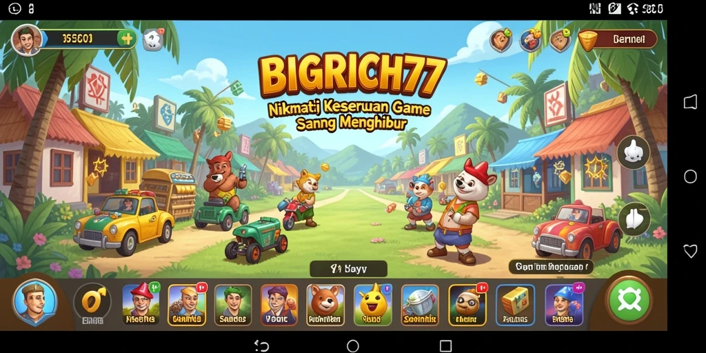 Screenshot menampilkan gameplay seru dari BIGRICH77.