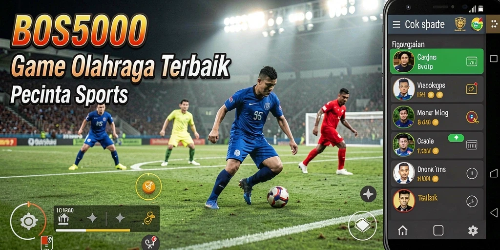 Tampilan gameplay menarik dalam BOS5000 dengan berbagai jenis olahraga.
