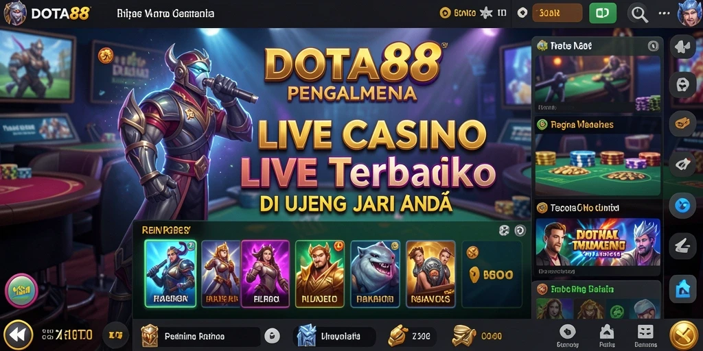 Tampilan gameplay nyata di kasino Live Casino DOTA88.