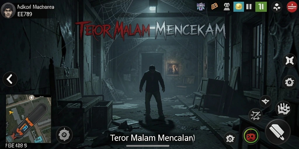 Gameplay EE789 memperlihatkan suasana mencekam di dunia Horror.