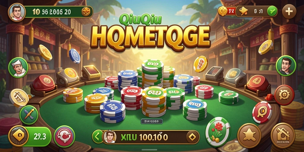 Tampilan gameplay seru dari HOMETOGEL QiuQiu.