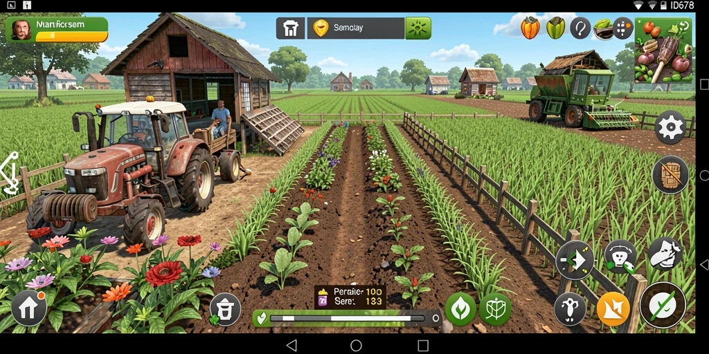 Gameplay menarik di ID678 dengan visual pertanian yang menawan.