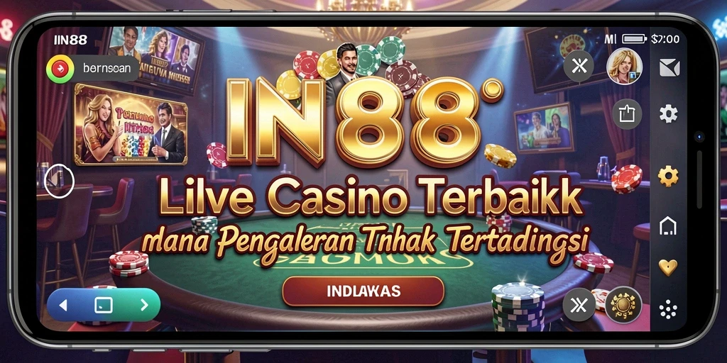 Gameplay Live Casino yang mendebarkan dengan dealer profesional.