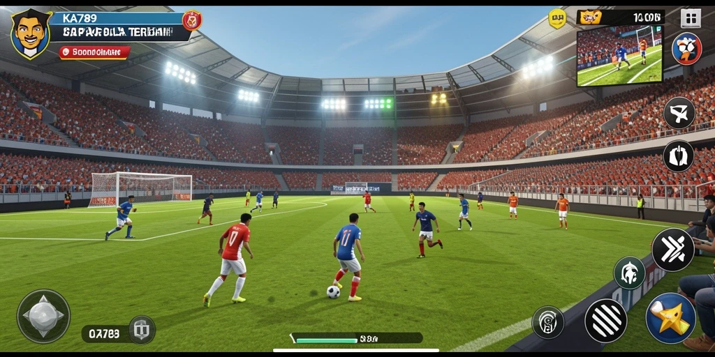 Gameplay menarik dalam KA789 dengan aksi sepak bola seru.