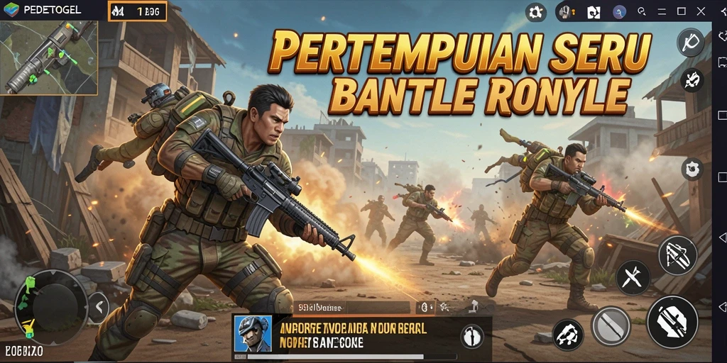 Tangkapan layar gameplay seru dari PEDETOGEL Battle Royale.