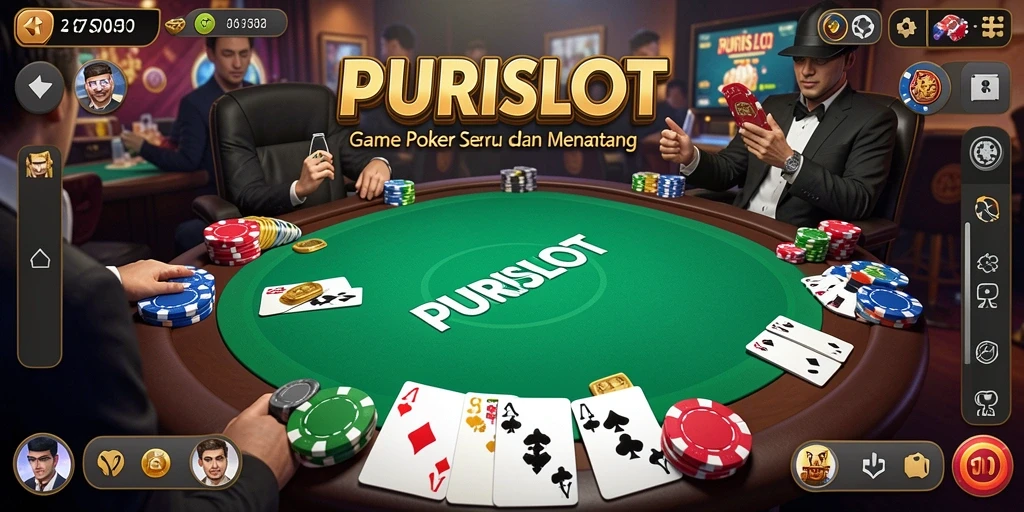 Screenshot menampilkan gameplay poker yang seru dan interaktif.