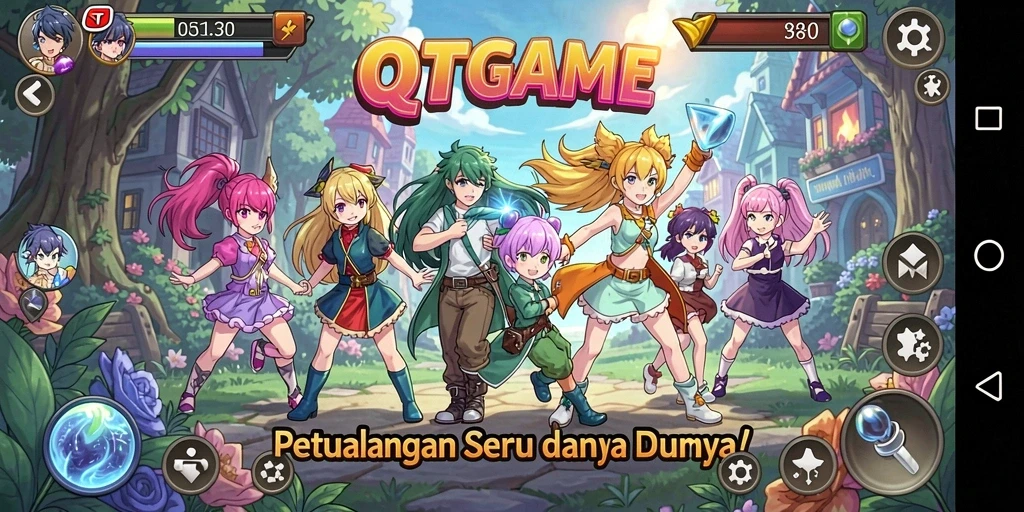 Gameplay menakjubkan dalam dunia Anime yang penuh warna.