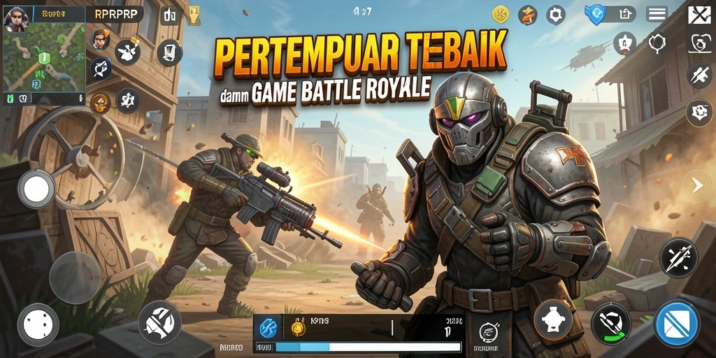 Tampilan gameplay seru dalam RPRPRP di arena Battle Royale