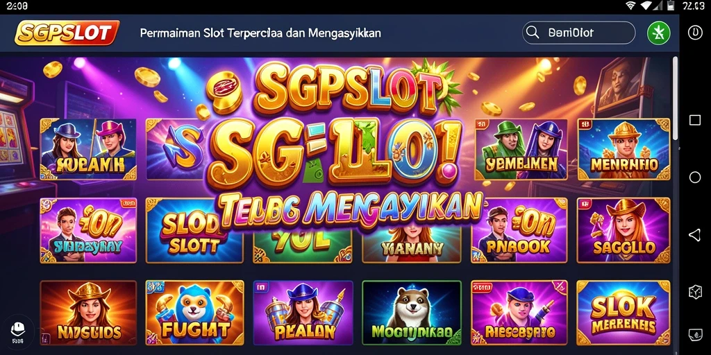 Tampilan gameplay menarik dari SGPSLOT dengan grafis yang memukau.
