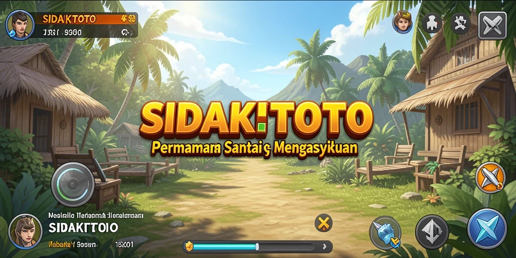 Tampilan menarik dan seru dari gameplay SIDAKTOTO.