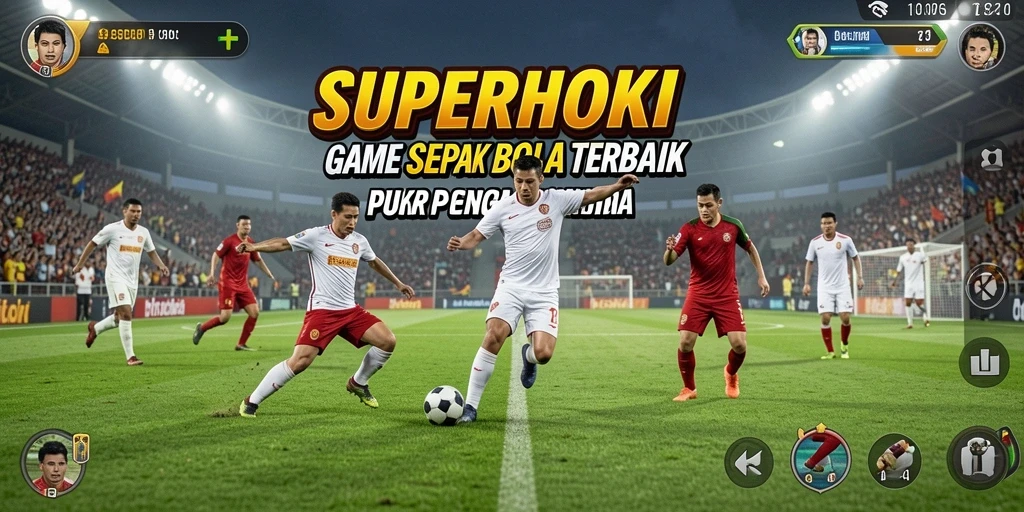 Tampilan gameplay SUPERHOKI dengan aksi pemain yang dinamis.