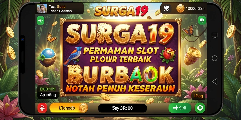 Tampilan gameplay slot yang menegangkan dan penuh warna di SURGA19.