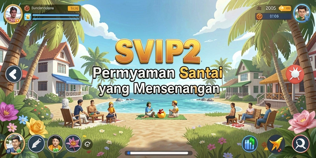 Screenshot gameplay yang menunjukkan pengalaman bermain santai di SVIP2.
