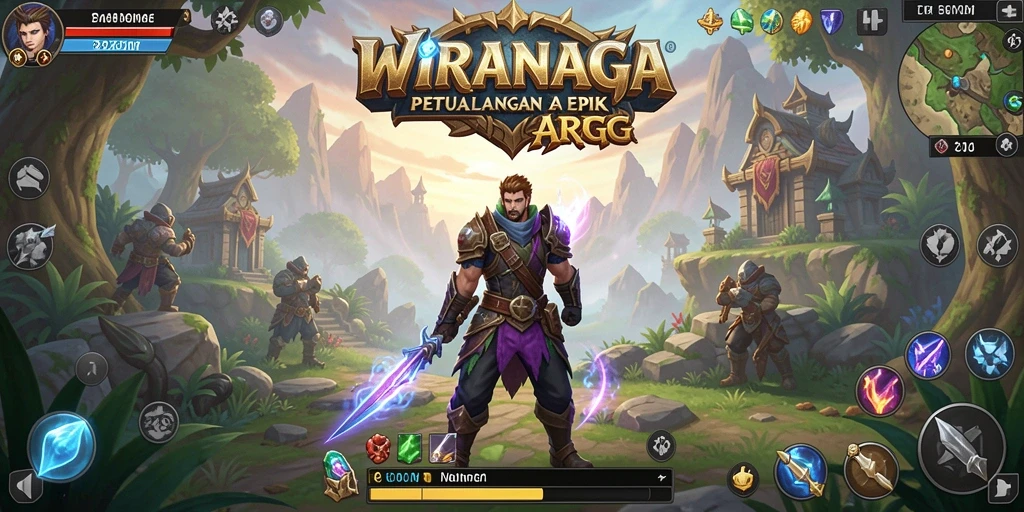 Tampilan gameplay mendebarkan dari petualangan di WIRANAGA.